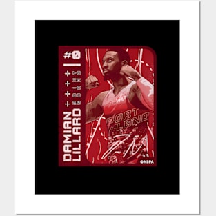 Damian Lillard Portland Card Posters and Art